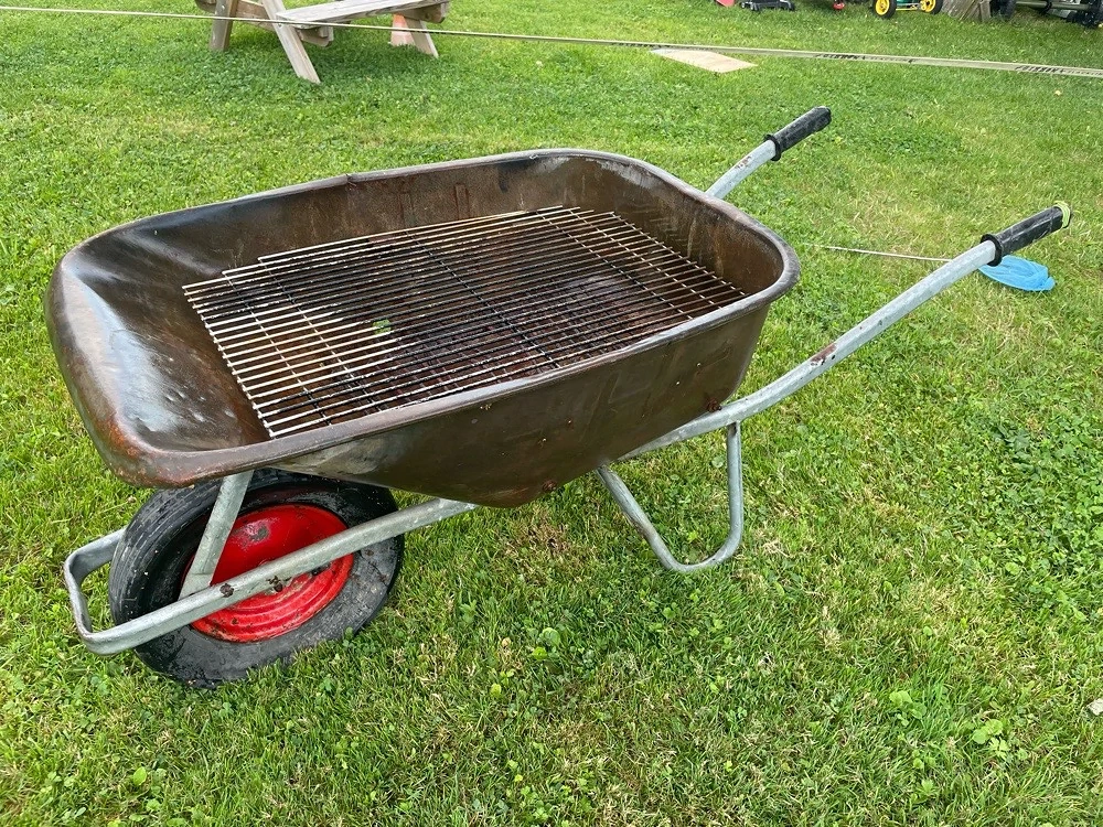 Schubkarrengrill Edelstahlgrillrost
