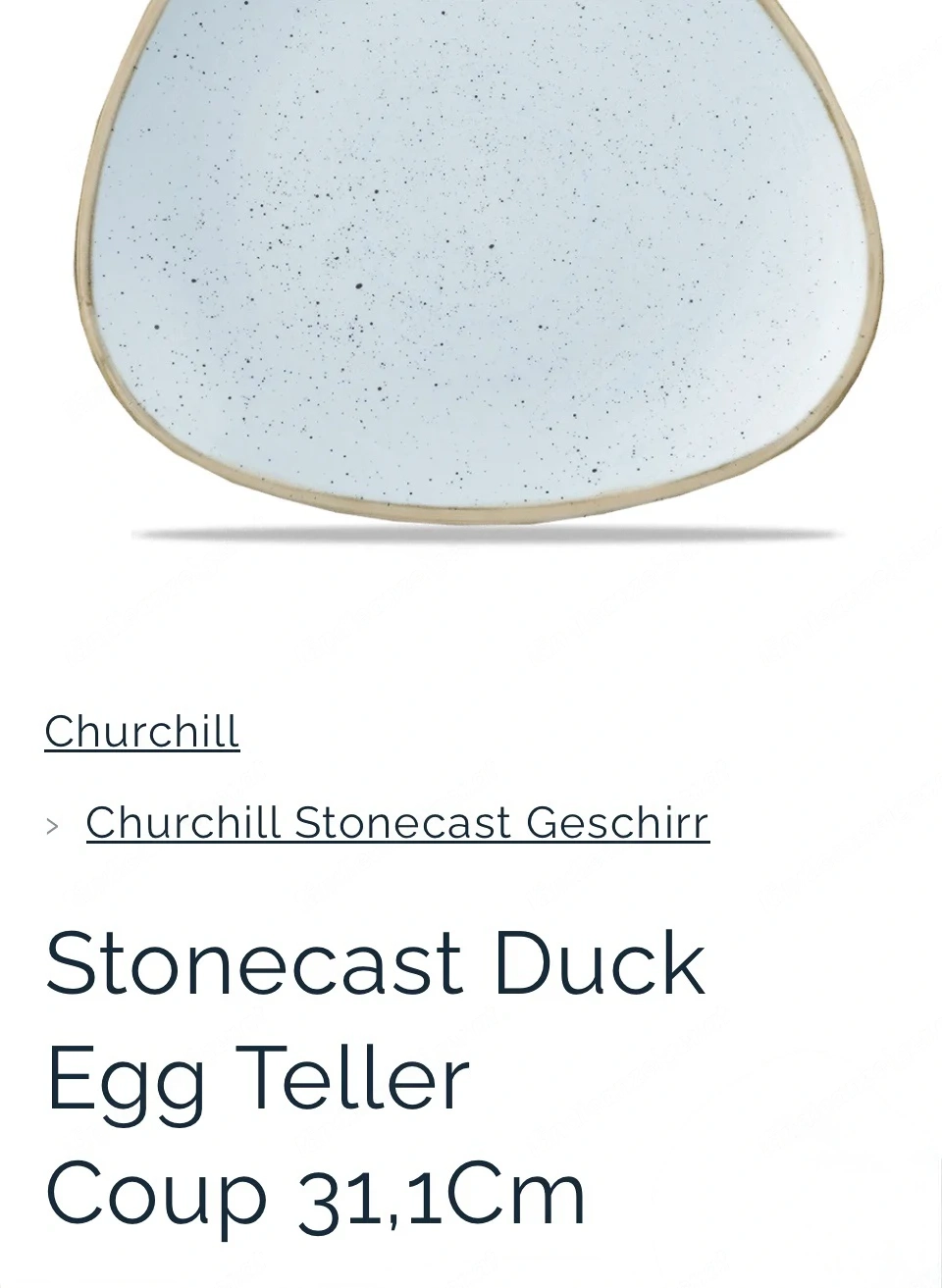 Churchill außergewöhnliche Teller