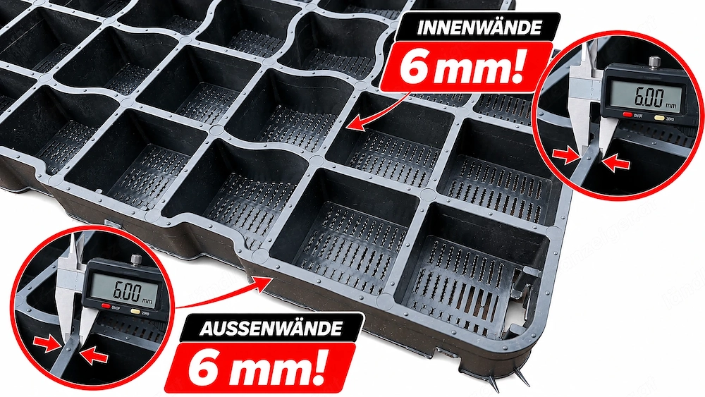 Paddockplatten & Rasengitter ohne Schotterunterbau kaufen ReitPRO Direct 40 - ideale Bodengitter