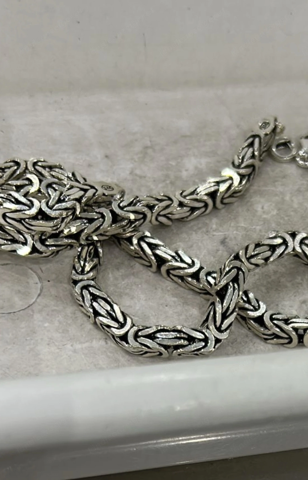 Königskette Halskette 925 silber 6mm 55cm MASSİV