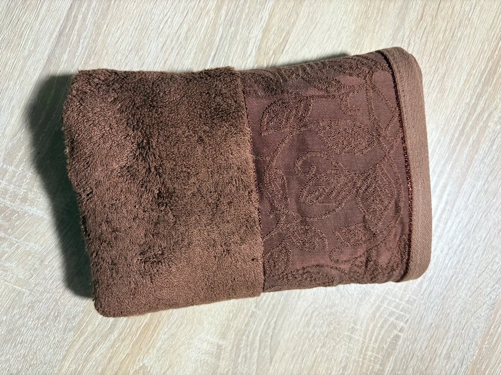 Bambu Rojda   100 % Baumwolle Handtuch   Braun