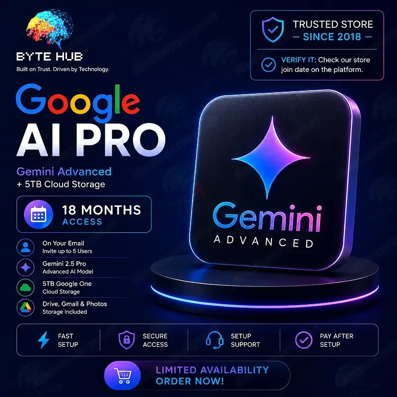 Gemini Pro AI 18 Monate | 5-TB-Festplatte