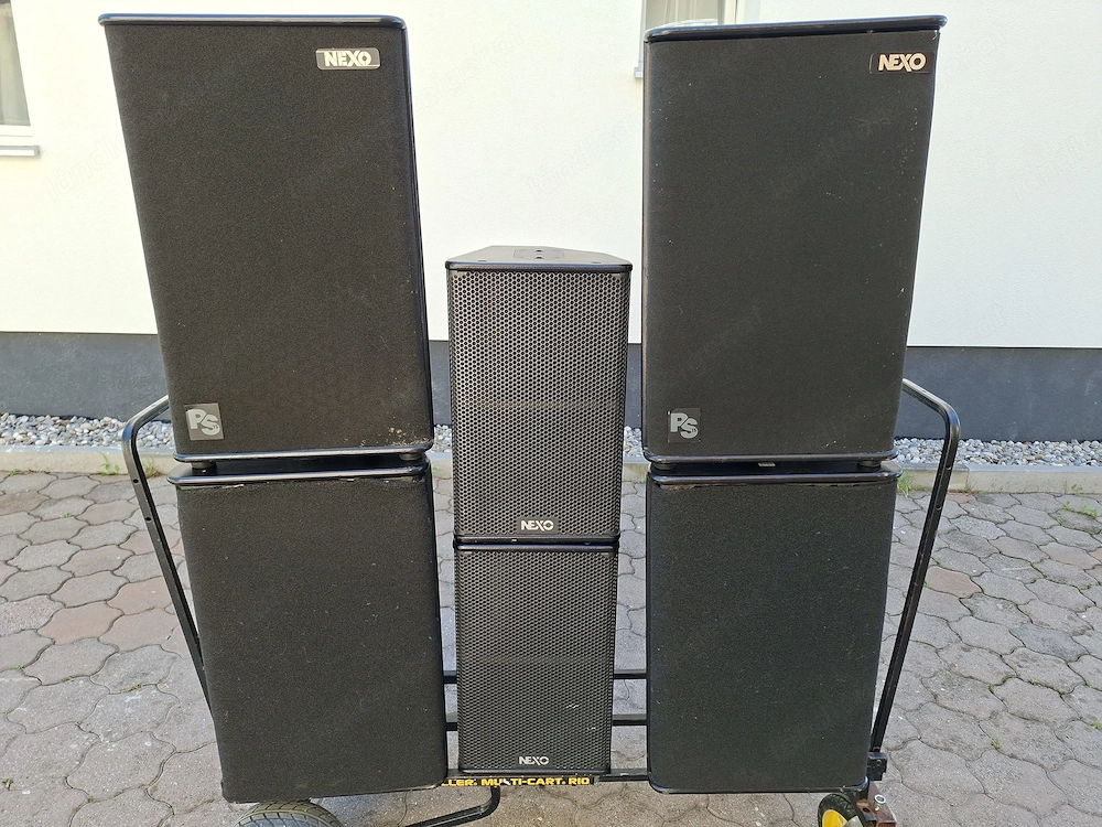 6 Stück Nexo Boxen   incl. 2 Stk. Bass Boxen 