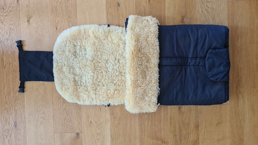 Schafwollfußsack für Kinderwagen