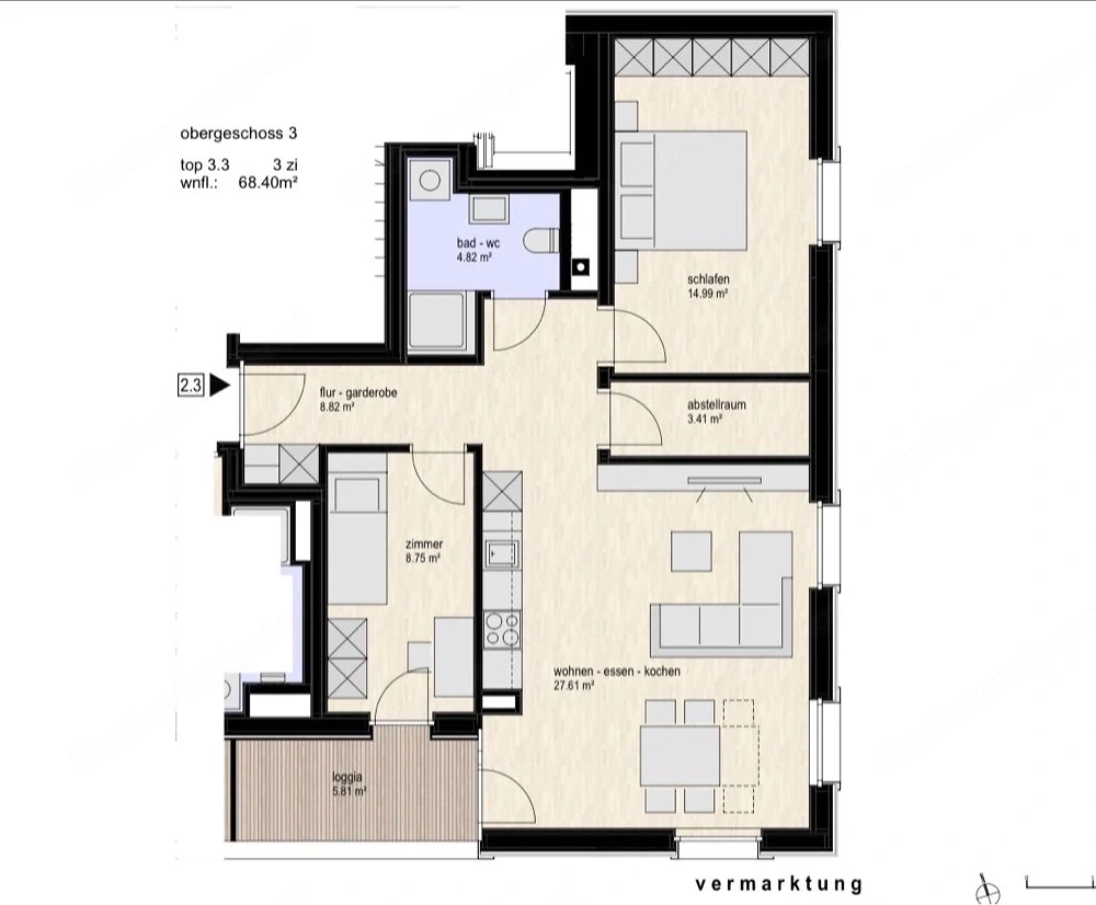3-Zimmer Wohnung