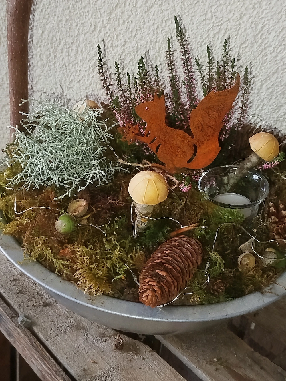 Deko Herbst mit Beleuchtung 