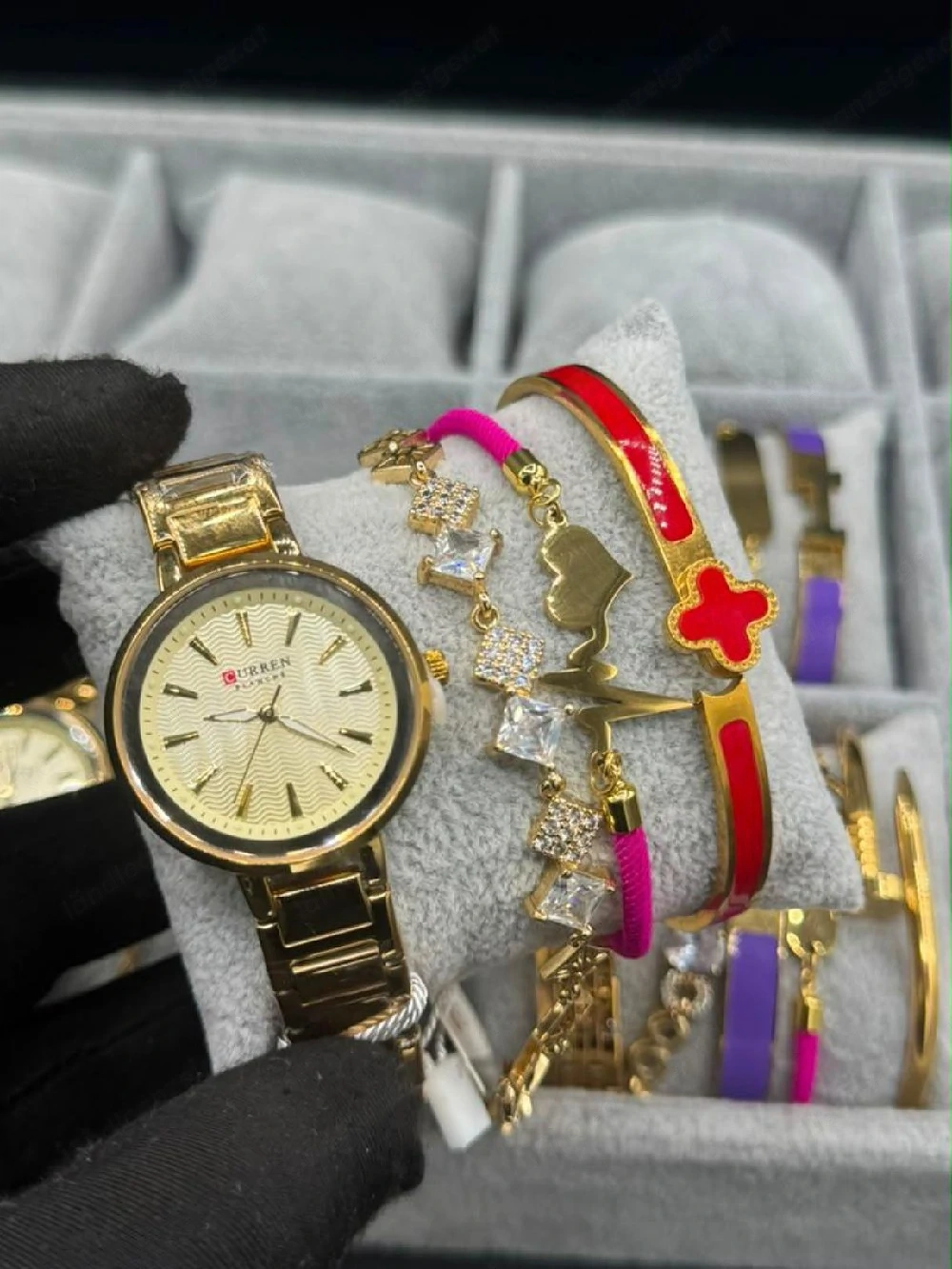 Elegantes Damen Geschenkset   Uhr & Schmuck