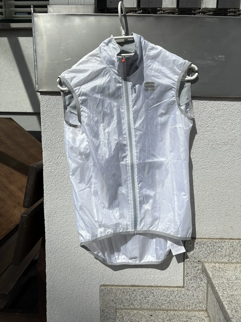 Rennrad Gravel Weste Damen Weiß   Sportful Windweste   Größe S