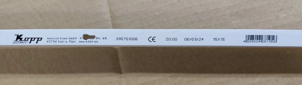 Kabelkanal 15 x 15 x 2000 mm weiß - neu & ungebraucht 