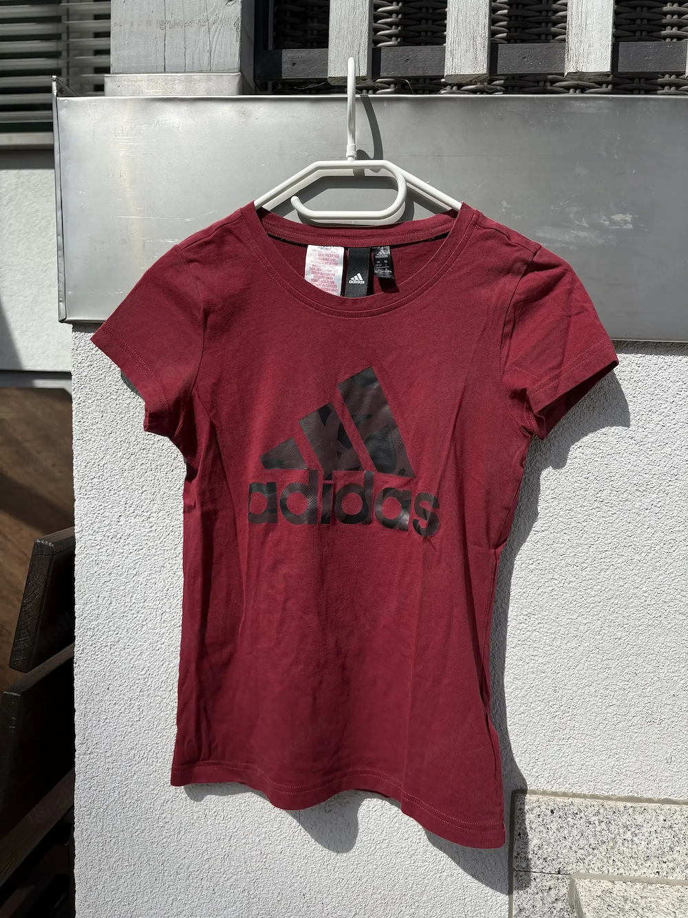 adidas T-Shirt Weinrot mit Logo | Gr. 164 | Sehr guter Zustand