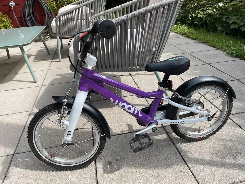 Woom 2 Kinderfahrrad 14 Zoll Lila