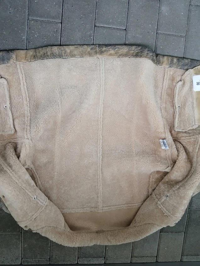 Damen Raulederjacke mit Schafspelzfütterung