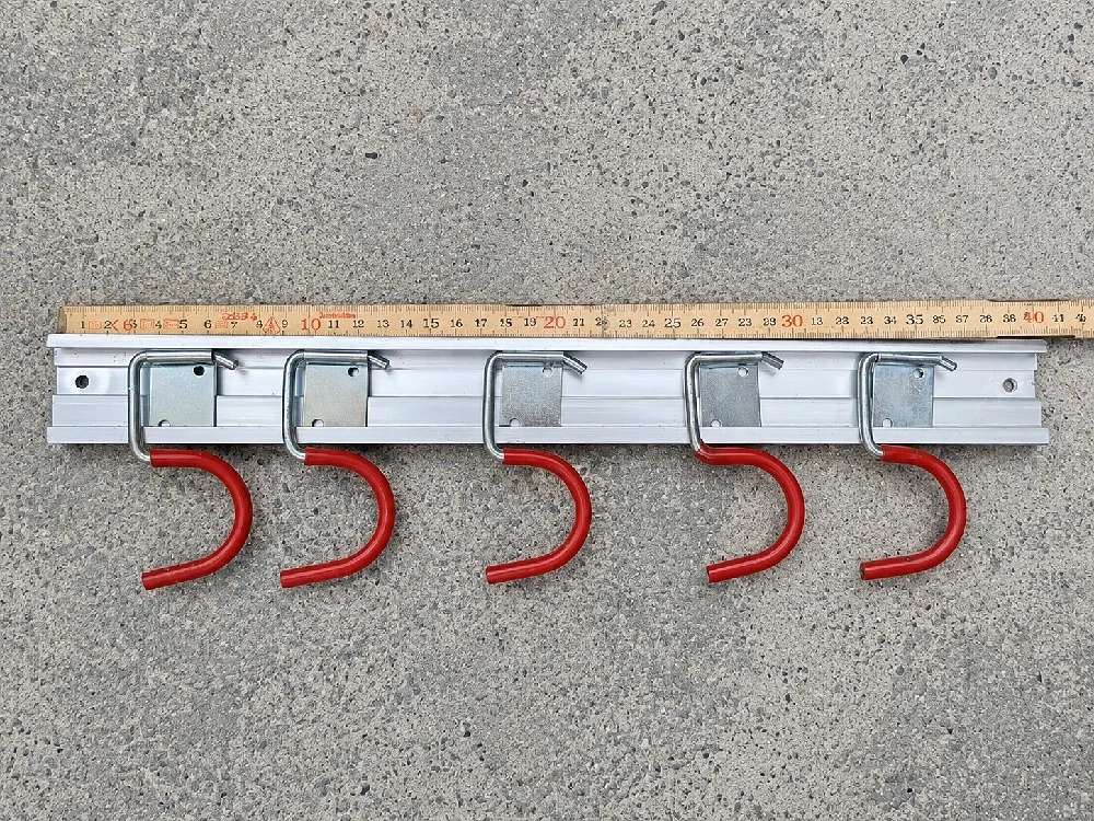 3x Gerätehalter   Werkzeughalter mit je 5 Haken   Wandhalterung