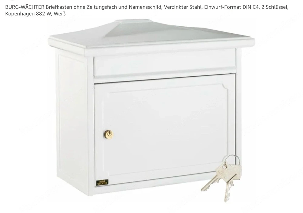 Postkasten weiß neu
