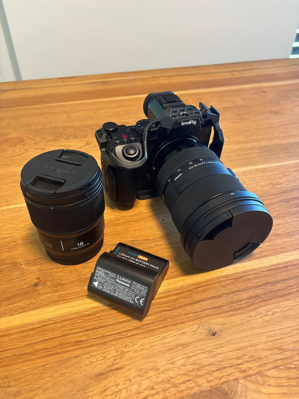 Panasonic Lumix S5II Set mit Sigma 24-70mm, Panasonic 18mm & SmallRig Cage