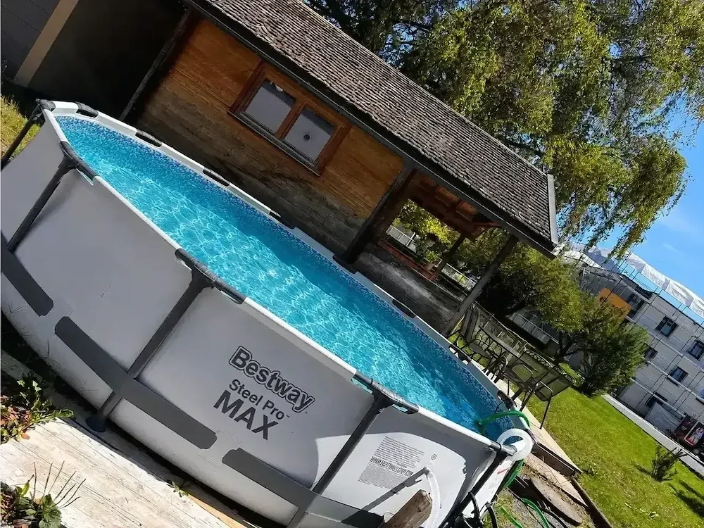 Bestway Steel Pro Max  Frame Pool-Set, rund, mit Filterpumpe 427 x 84 cm