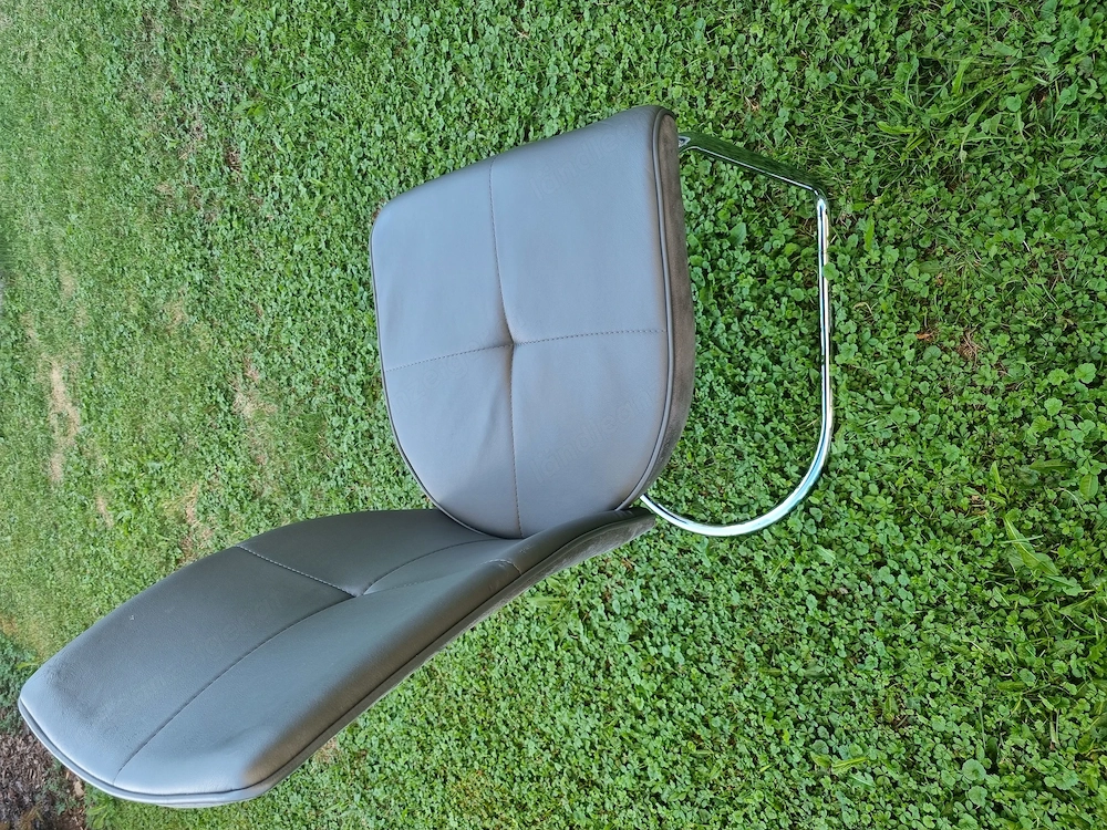 Sessel, grau, freischwingend
