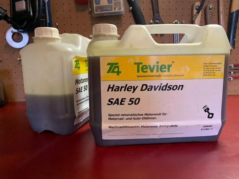 Motoröl SAE 50 2-Takt Harley, Puch, Oldtimer, von T4 Tevier 