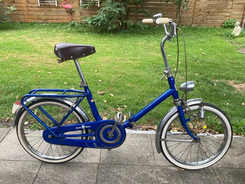 Altes italienisches Bianchi Klapprad 70er Jahre