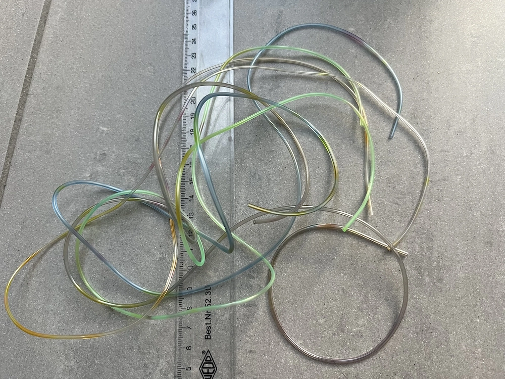 4 bunte Gummibänder   Elastische Kordeln zum Basteln & Dekorieren 80 cm