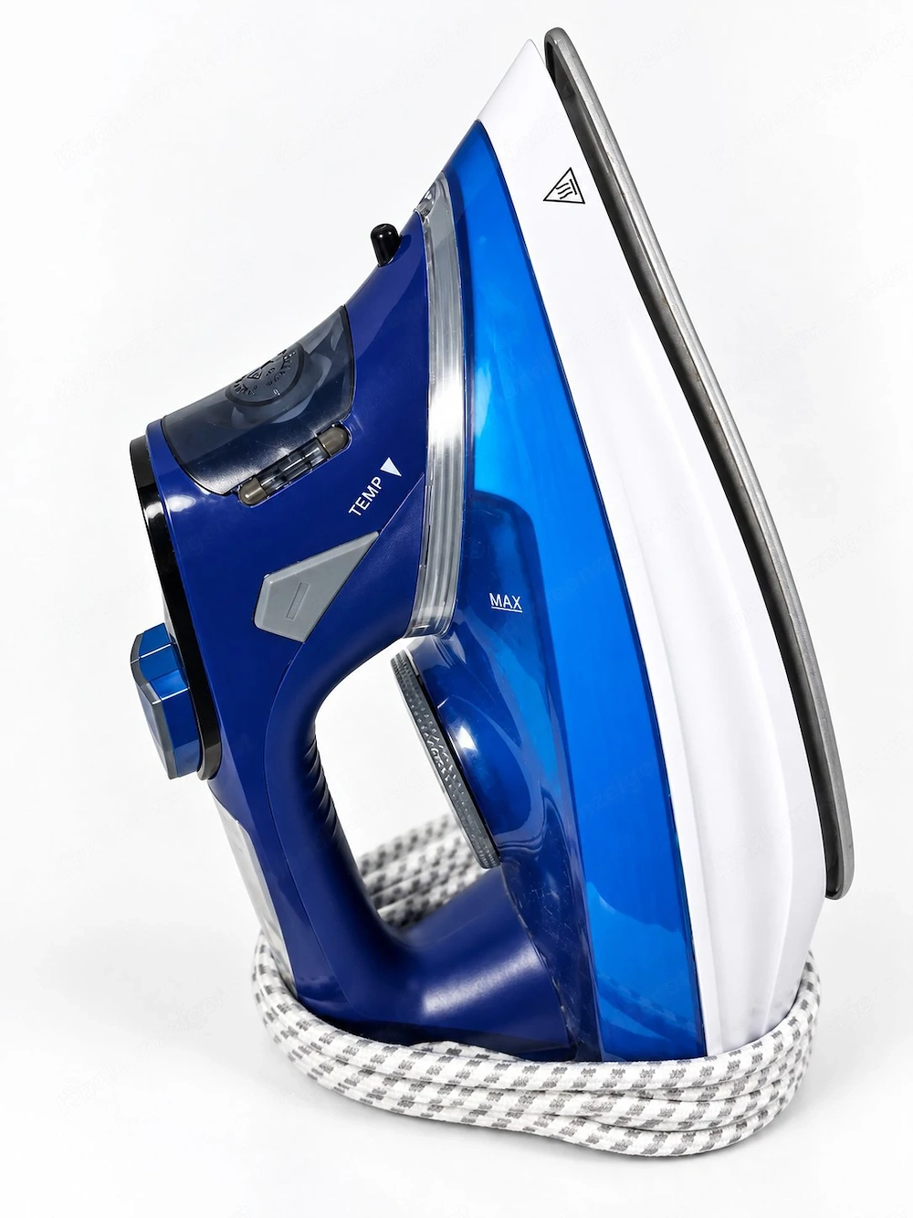 Easy Home Dampfbügeleisen blau mit Keramiksohle