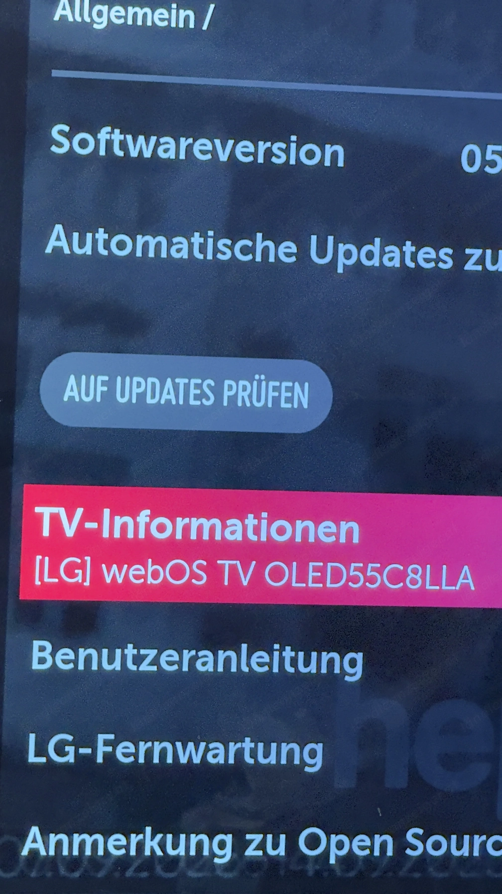 LG Oled 55C8LLA 55 Zoll Fernseher