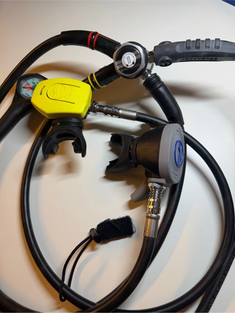 Sherwood Maximus Atemregler-Set (1. & 2. Stufe) + Dräger Finimeter