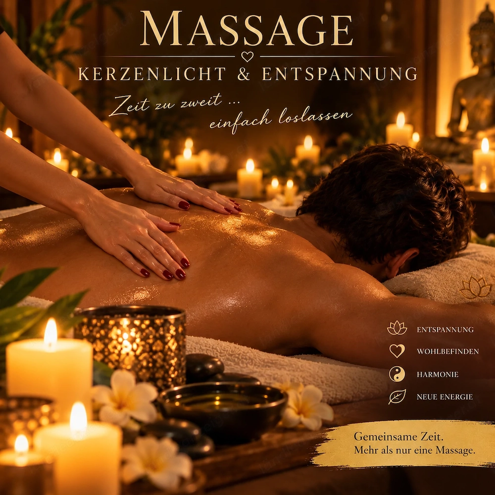 Kerzenlicht-Massage   Abschalten, Loslassen & Genießen