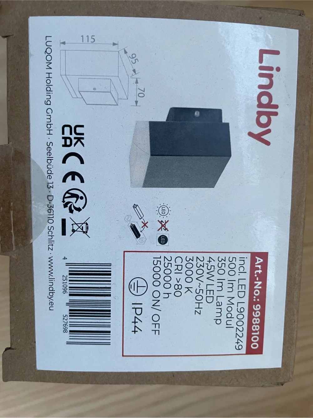 LED Wandlampe