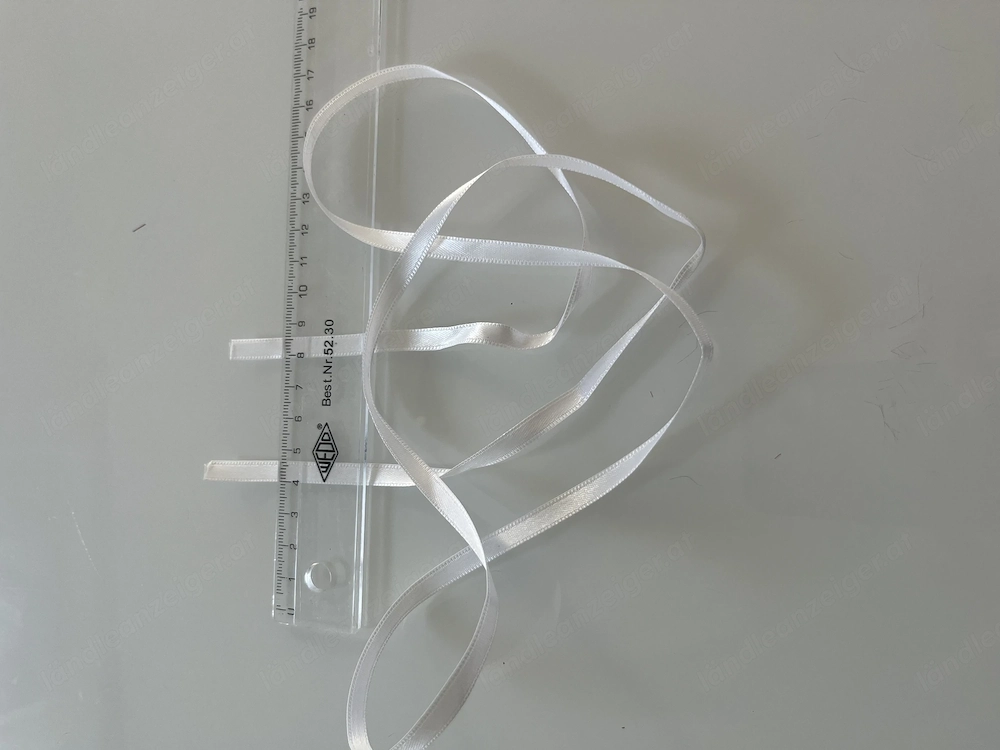 Schmales Dekoband   Geschenkband (0,6 cm breit   1 m lang)