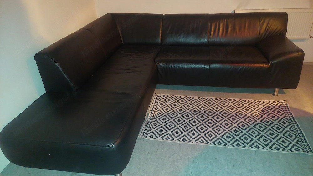 Interio Ecksofa schwarz