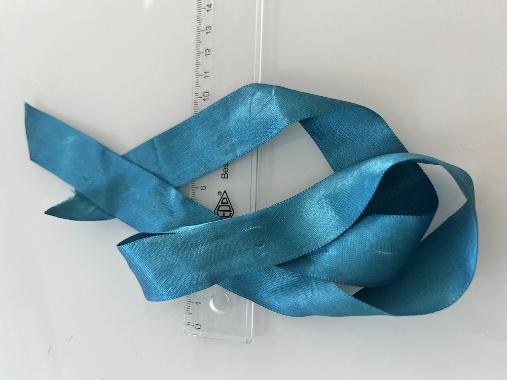 Satinband Petrol Blau Türkis Glänzend Dekoband Geschenkband