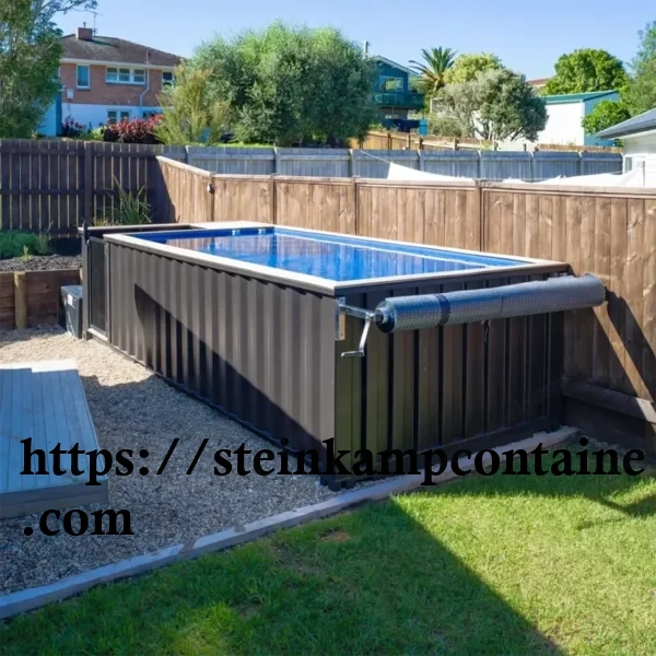 Schwimmbad,Kühlcontainer,Container,Sanitärcontainer,Seecontainer,Umgebauter Container