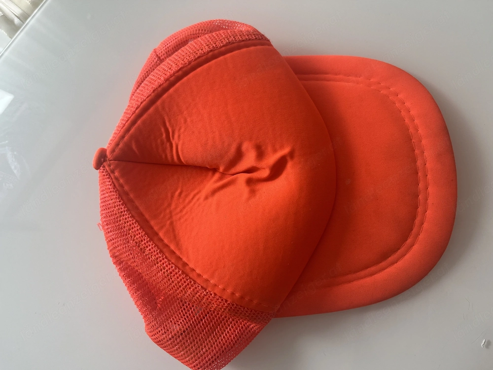 Trucker Cap Neon Orange Mesh Kappe Snapback unisex Einheitsgröße