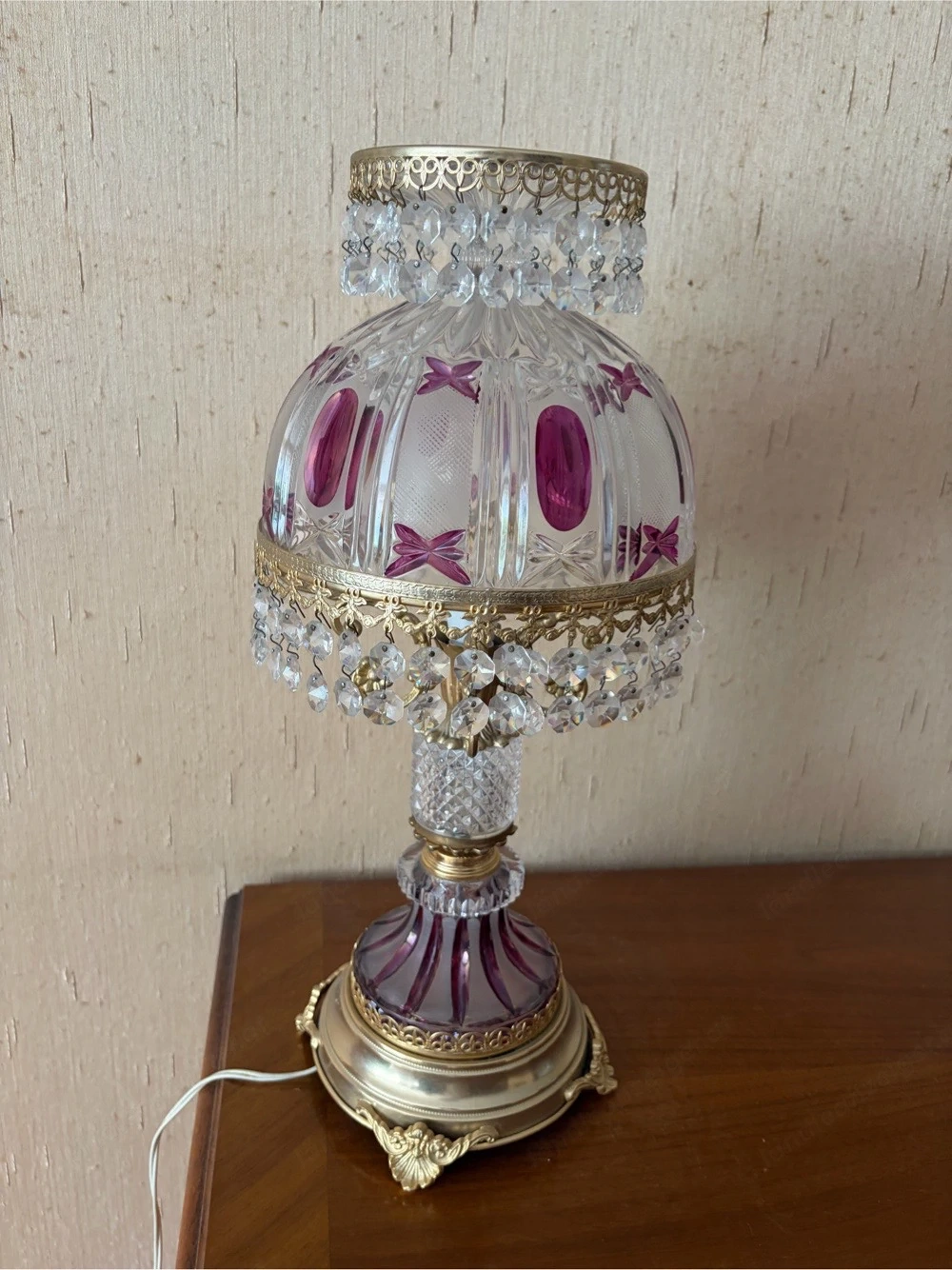 Vintage Kristalllampe