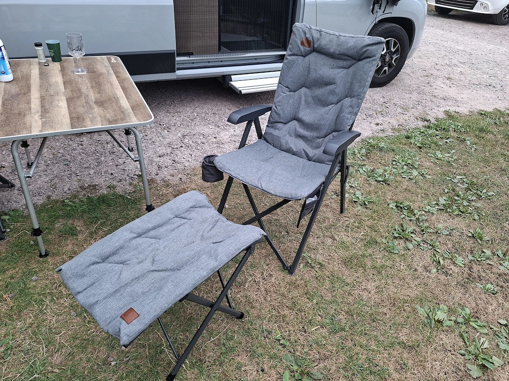 Camping, Outdoor, Festival Stuhl- 2 Stk. mit Beinauflage 