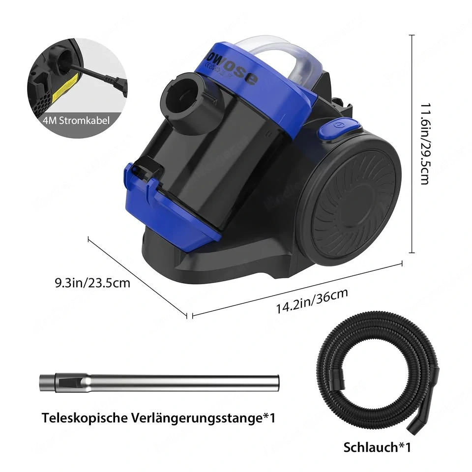 3600w - Zylinder-staubsauger - Beutellos - Zyklon Sauger - Hepa-filter