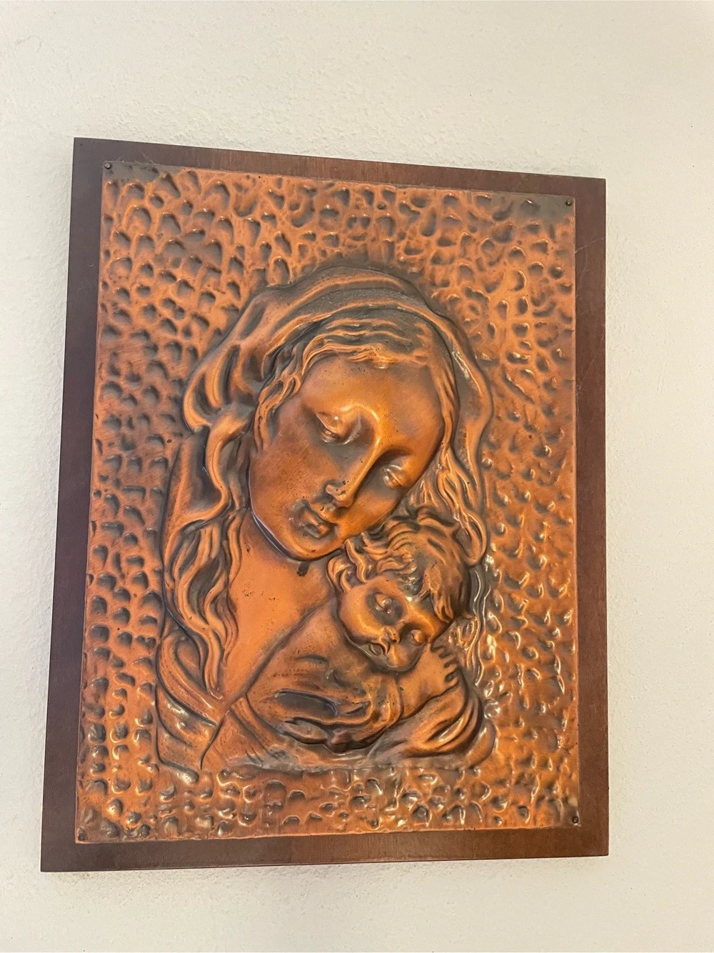 Kupfer Relief Maria