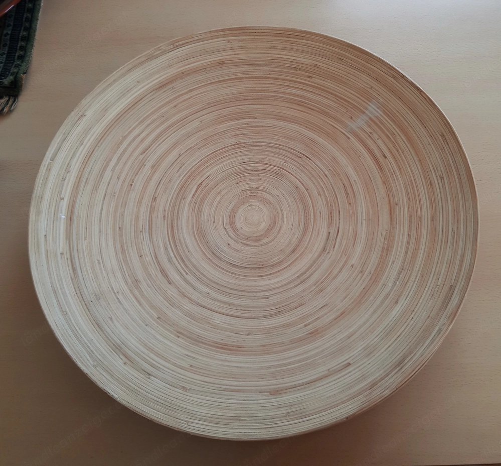 1 großer Bamusteller aus Indien, Dm. 44,5 cm, gebraucht