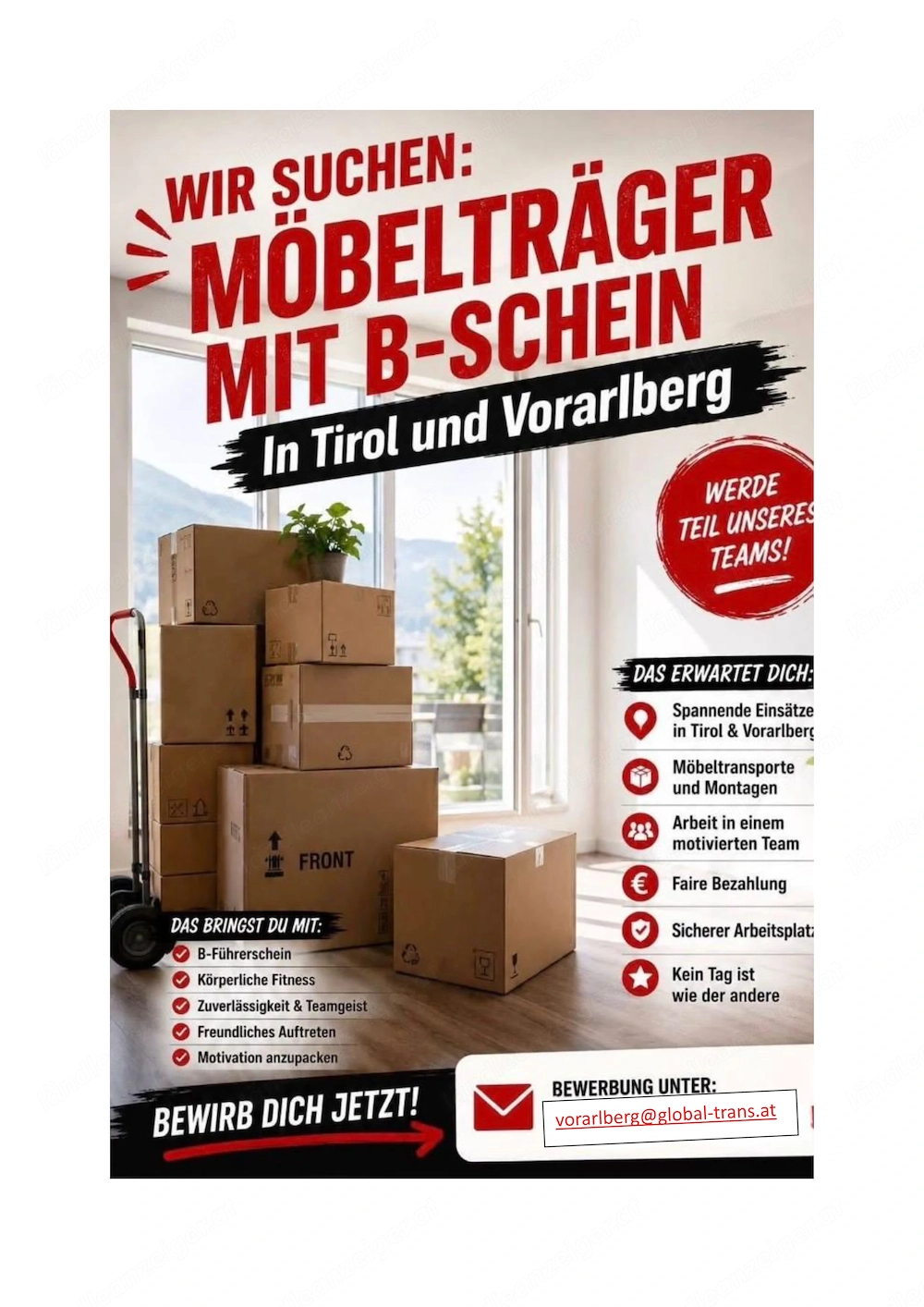 Mitarbeiter gesucht
