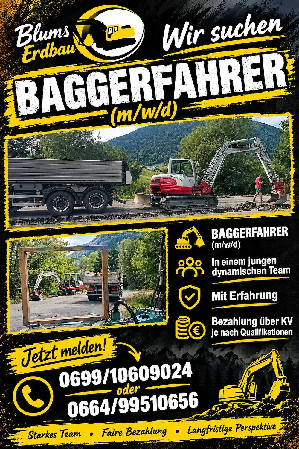 Baggerfahrer gesucht!