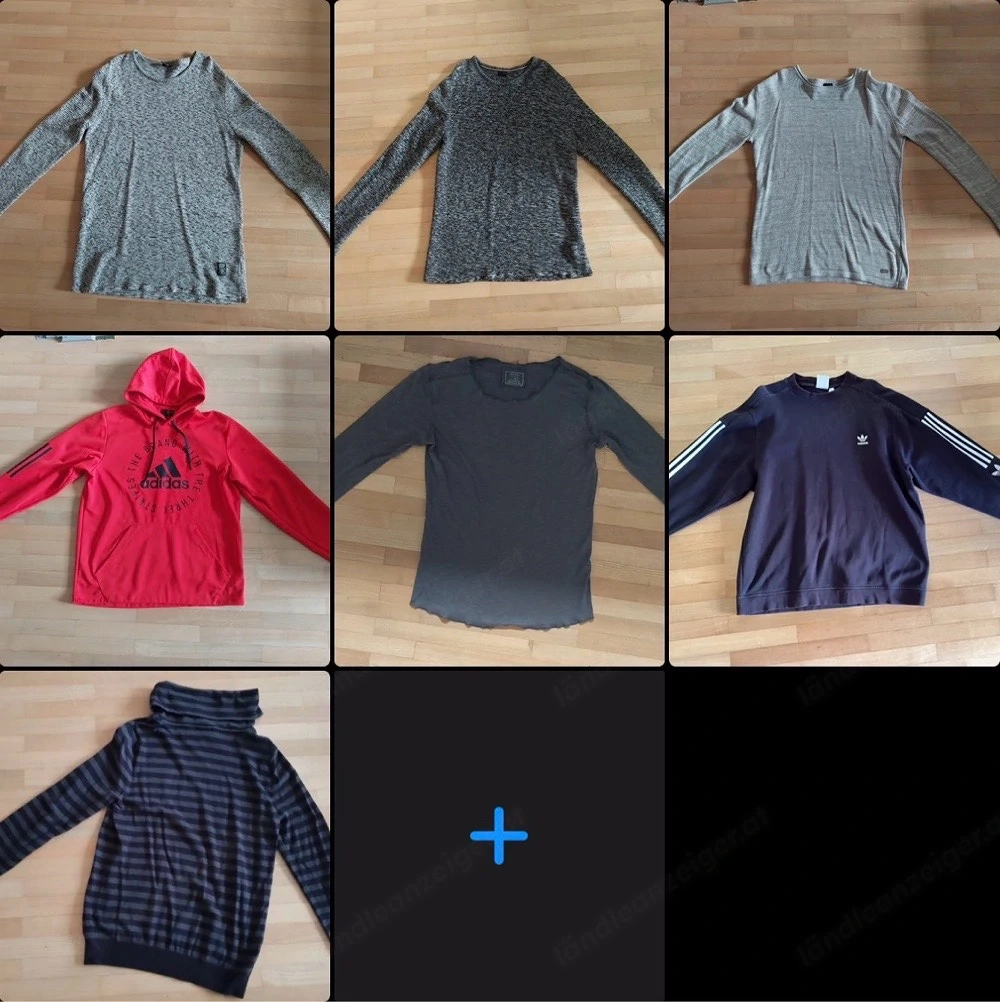 7 saubere schöne Herrenpullover  Shirts Gr. L "Versandkosten geschenkt"