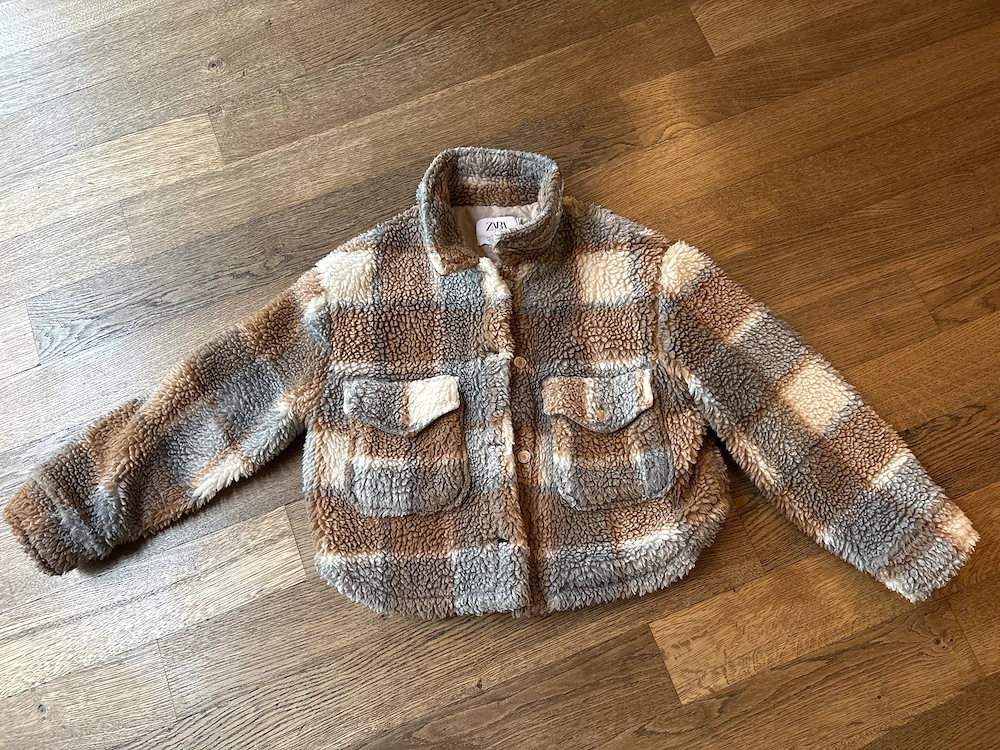 Teddy Plüsch Jacke ZARA in GR 152cm