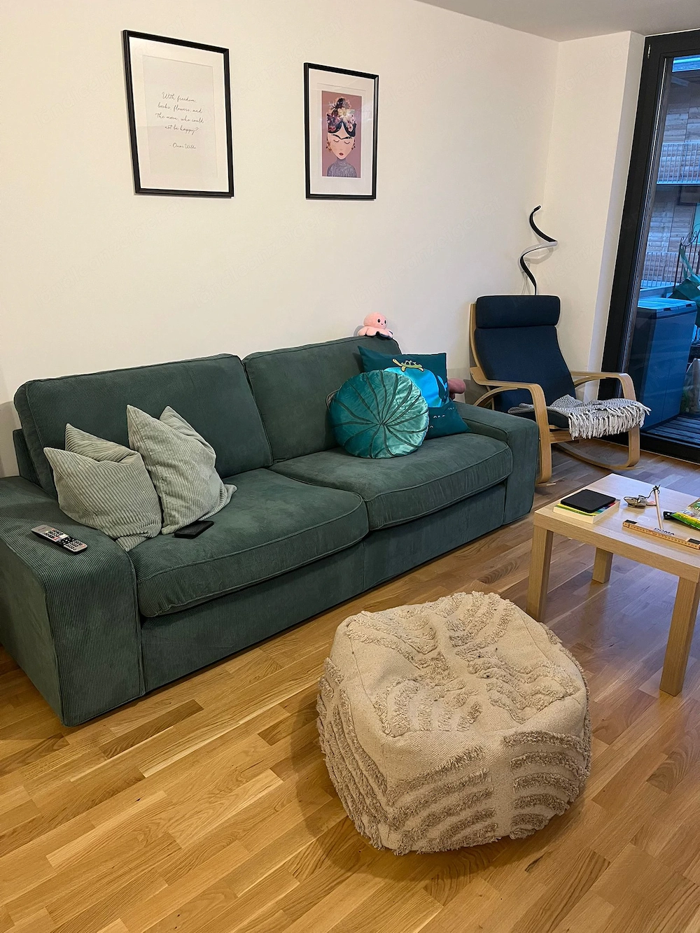 IKEA 3er Sofa KIVIK grautürkis