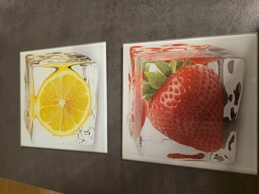 Küchen wand deko glasbilder