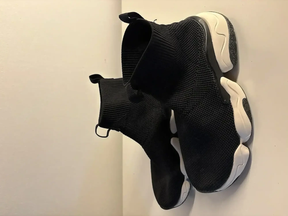 Stiefelette mit Stoffbezug in dunkelblau GR 33