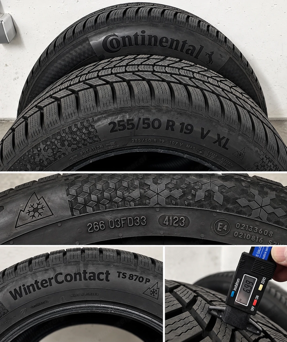 Winterreifen 2x Continental 255 50R19 107V XL