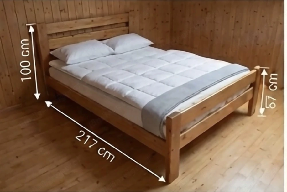 Bett Kiefer. 100x57x217
