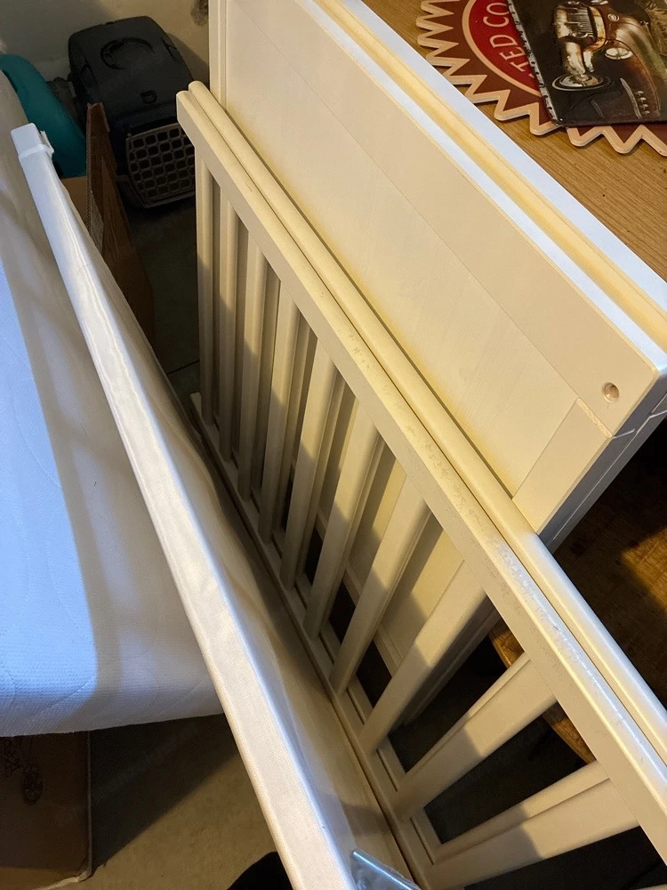 Ikea Gitterbett in weiß