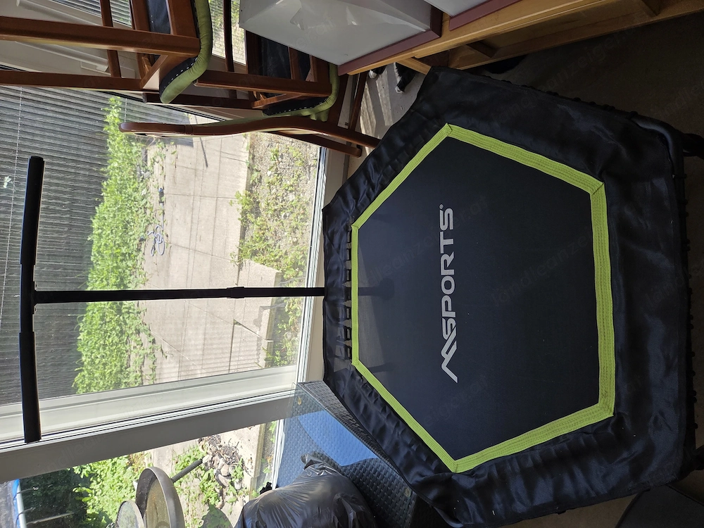 Trampolin mit Haltestange